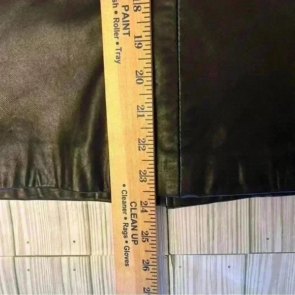 Vintage 80s Michael Hoban North Beach Leather Skirt - Picture 6 of 8